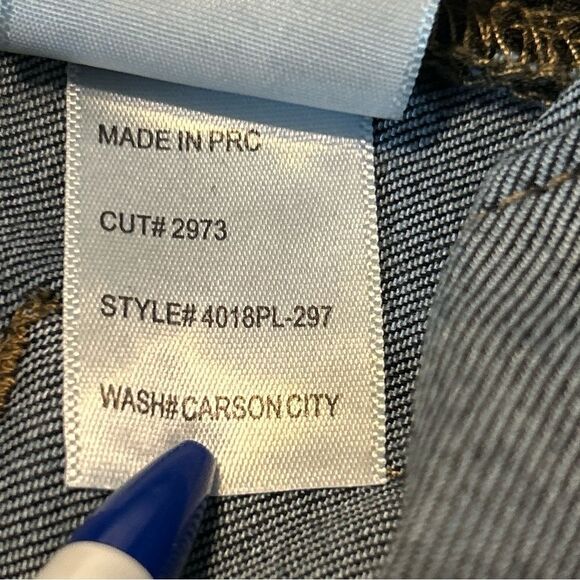 Articles of Society Heather High Rise Skinny Jeans Carson City Dark Blue Size 30 - Picture 12 of 12